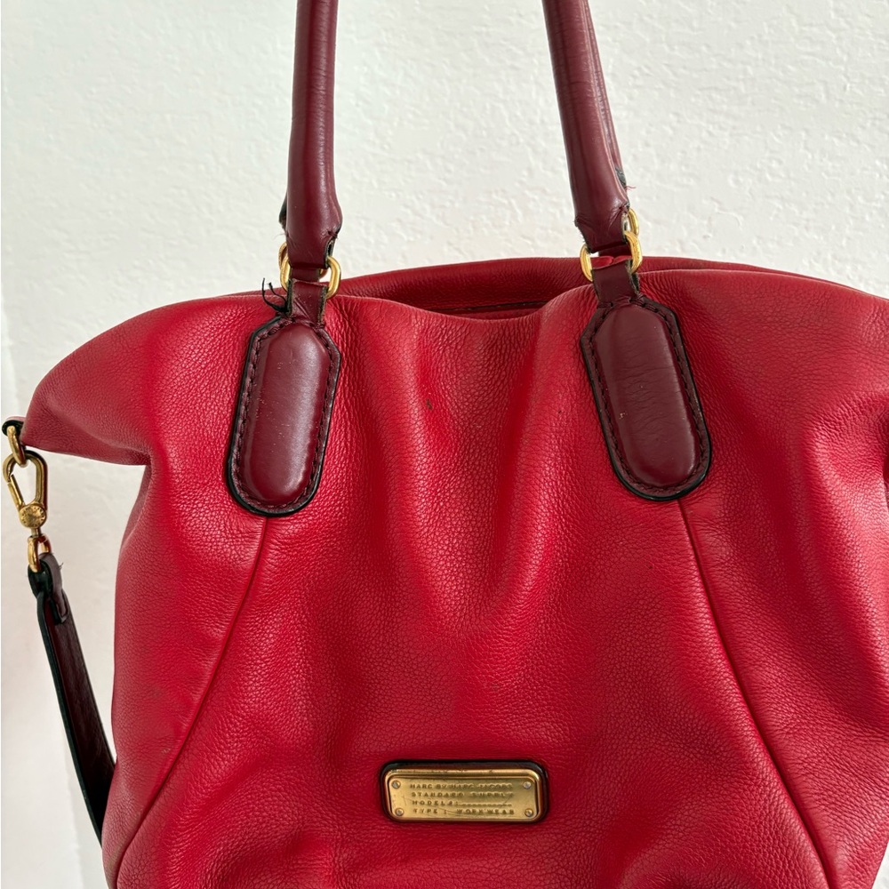 Marc Jacobs Red and Gold Shoulder Bag